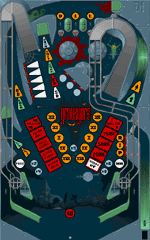 The nightmare table from Pinball Dreams